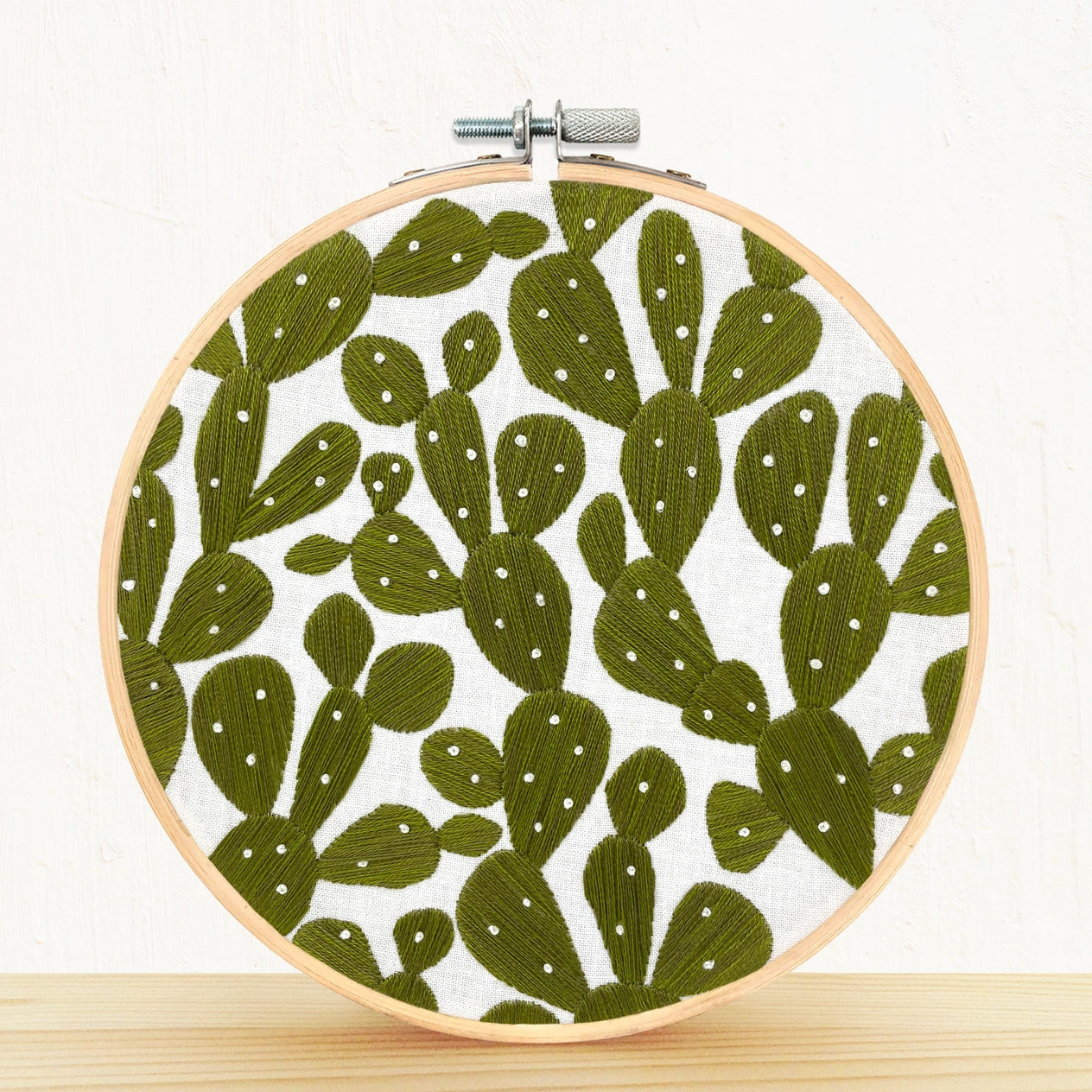 Embroidery and Sage Embroidery Kit - Prickly Pears