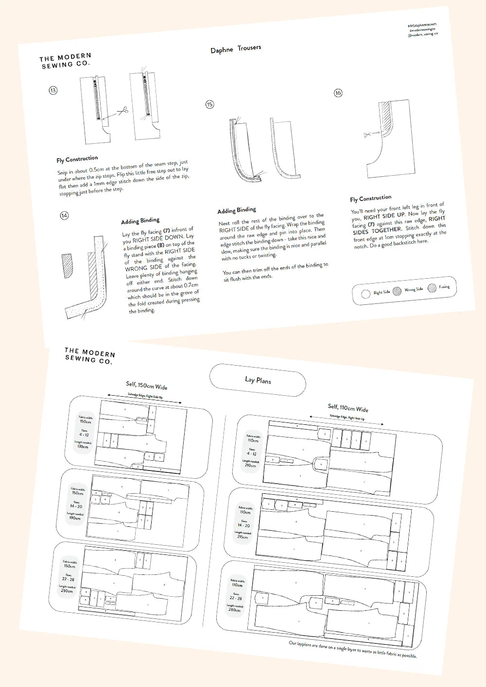 Modern Sewing Company - Daphne Trousers - PDF Pattern