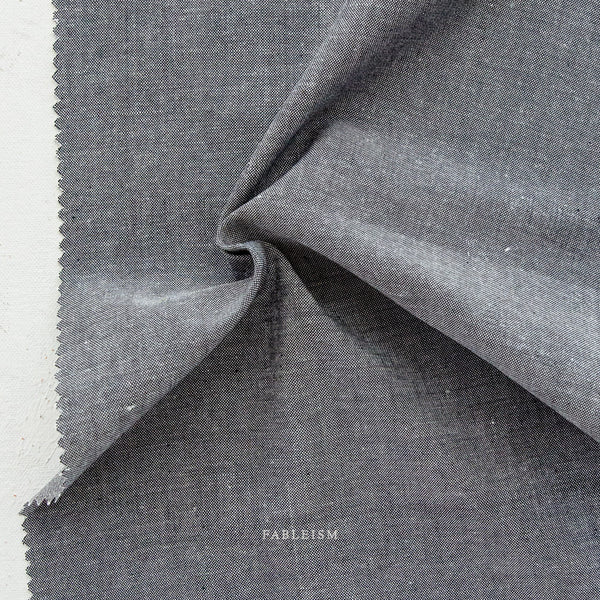 Fableism - Everyday Chambray- Indian Cotton- Obsidian