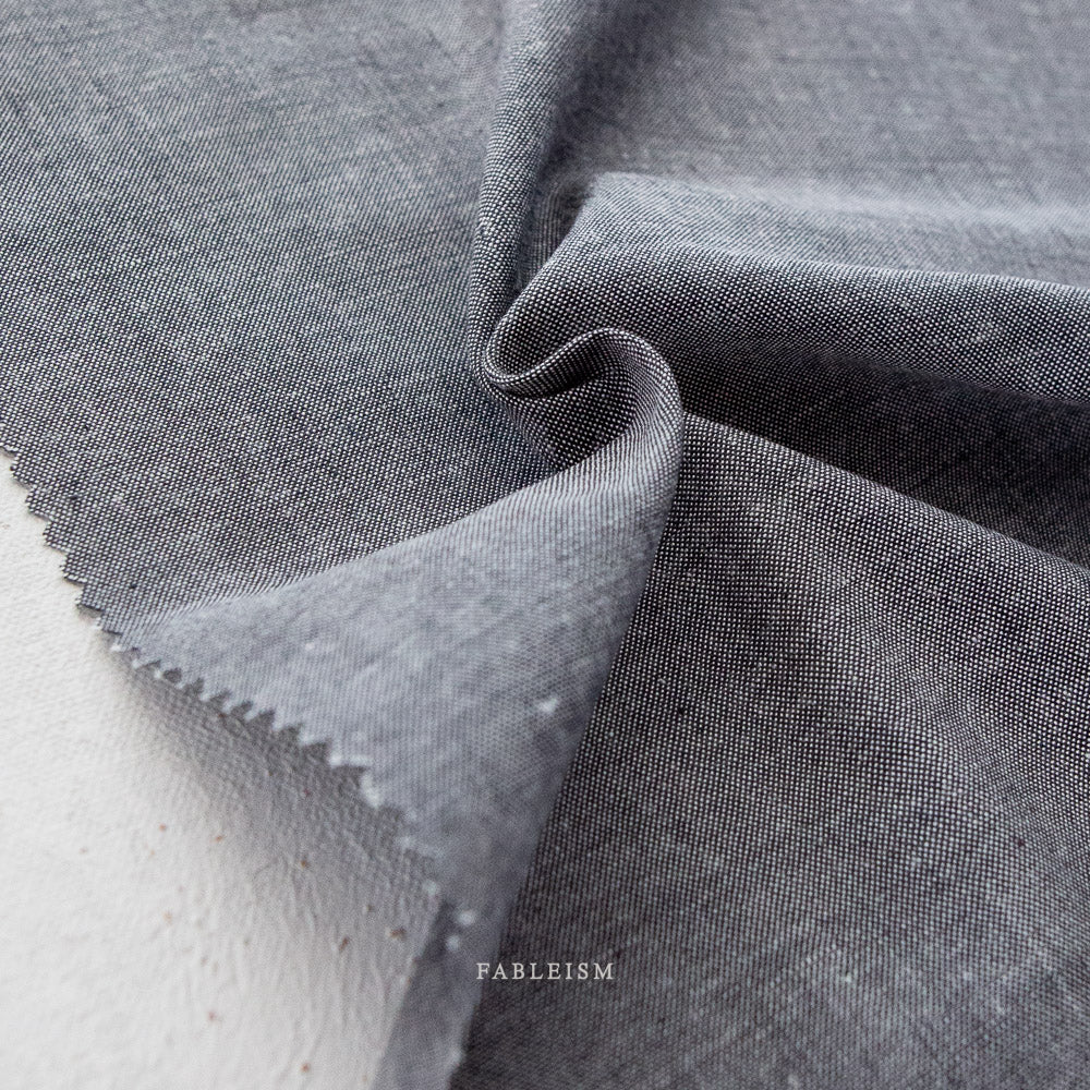Fableism - Everyday Chambray- Indian Cotton- Obsidian