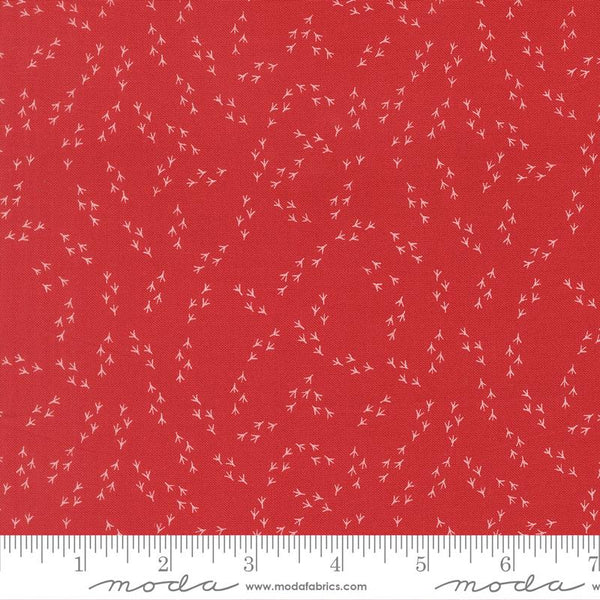 Printed Cotton Poplin - Gingiber - The Henhouse - Footprints - Barn