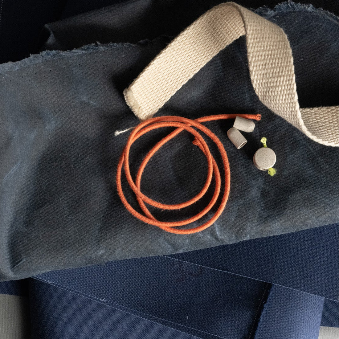 Merchant & Mills - Recycled Cotton Elastic Cord - 3mm - Orange Pop