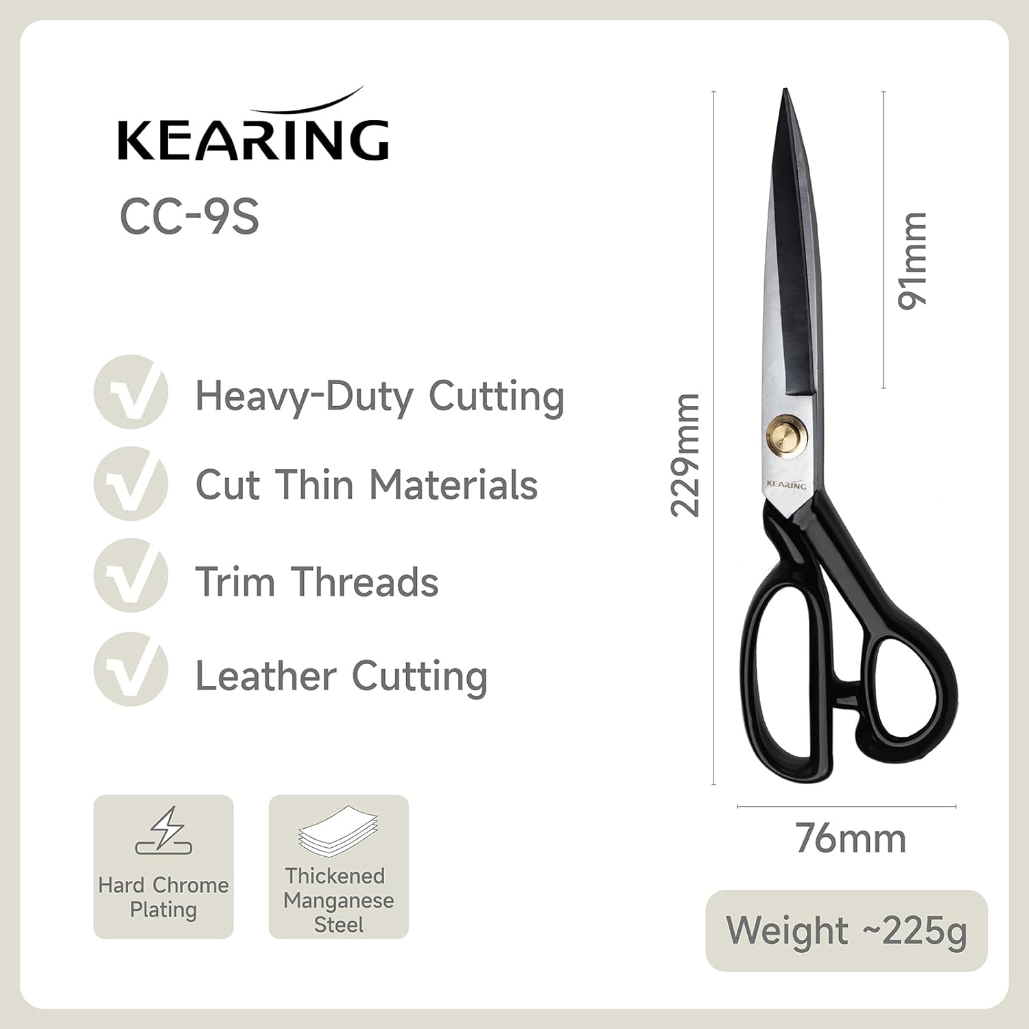 Heavy Duty Tailor Scissors 10
