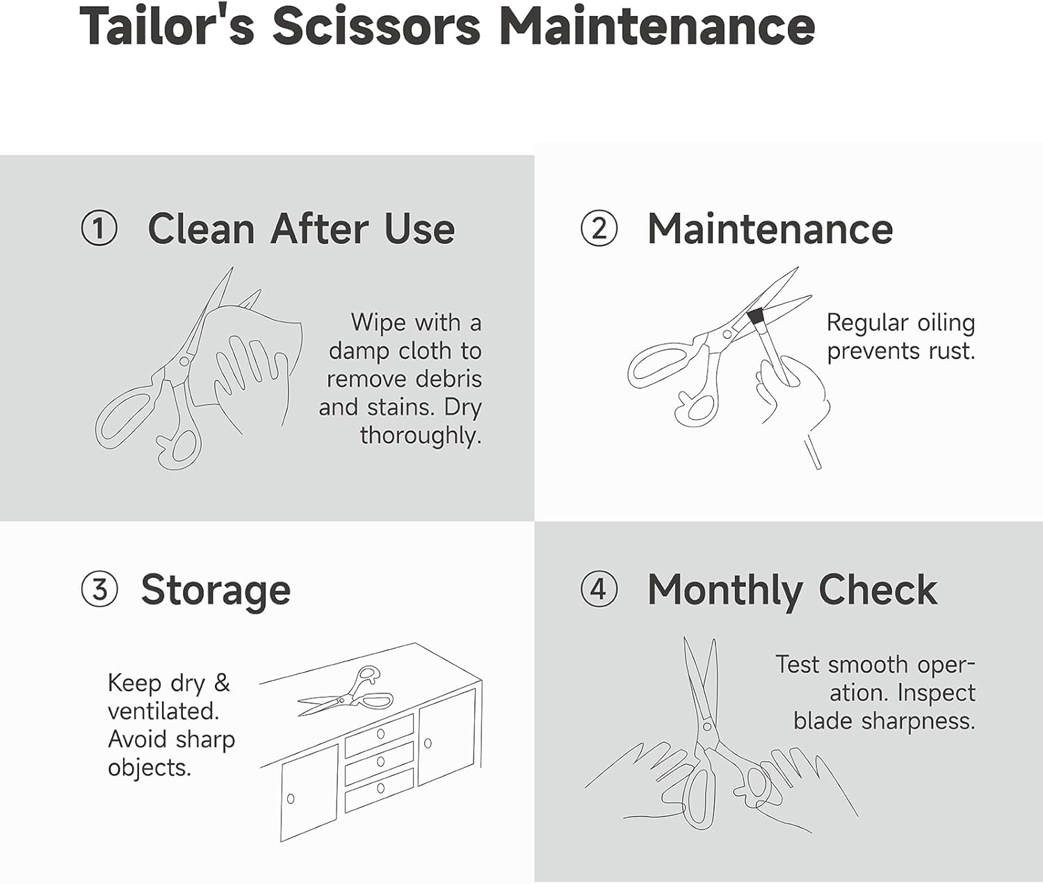 Heavy Duty Tailor Scissors 10