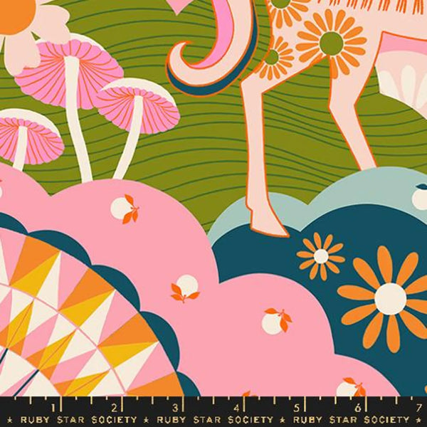 Printed Cotton Poplin - Carousel by Ruby Star - Light Galaxy Daydreamer