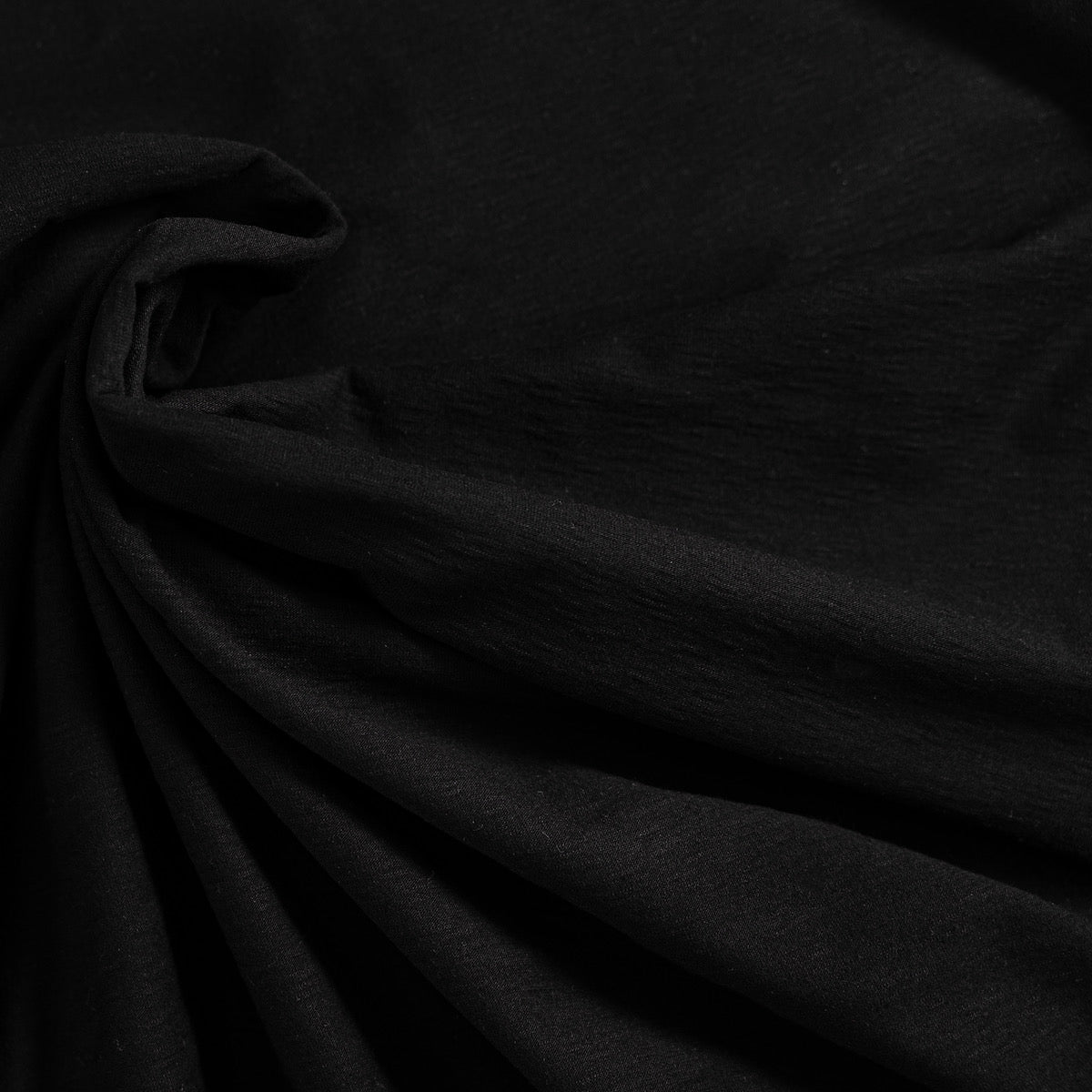 Organic Cotton Slub Jersey - Black