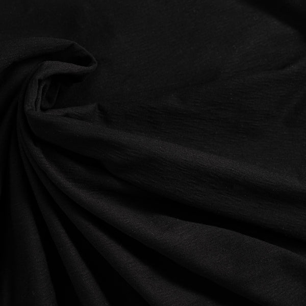Organic Cotton Slub Jersey - Black