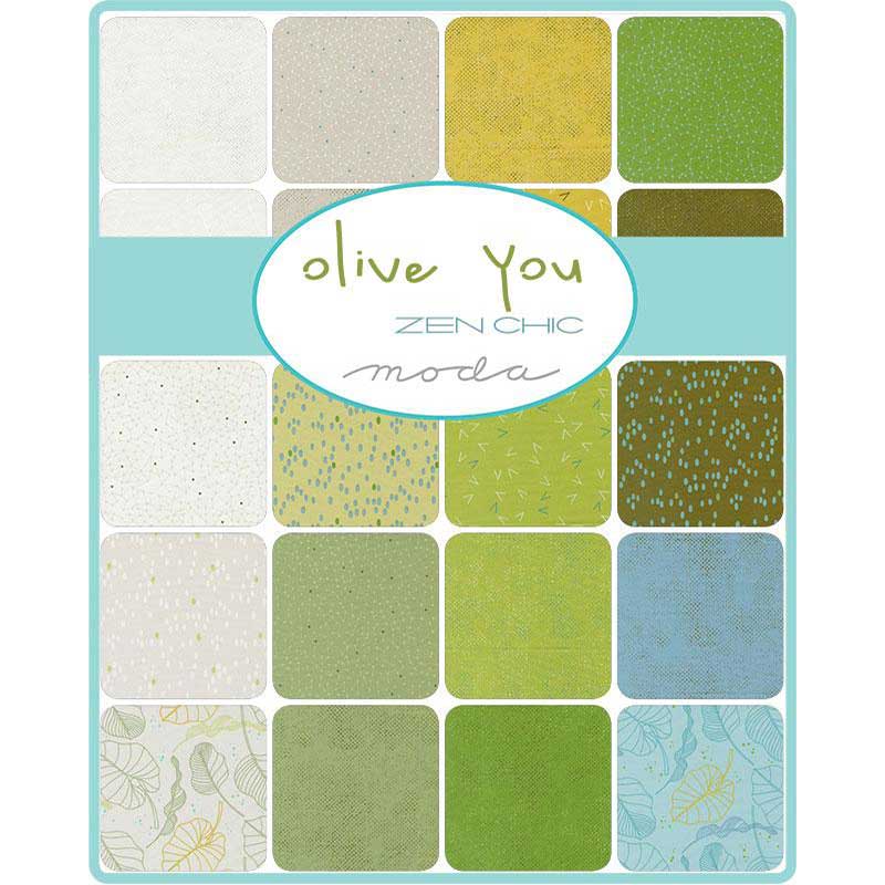 Zen Chic - Olive You - Charm Pack