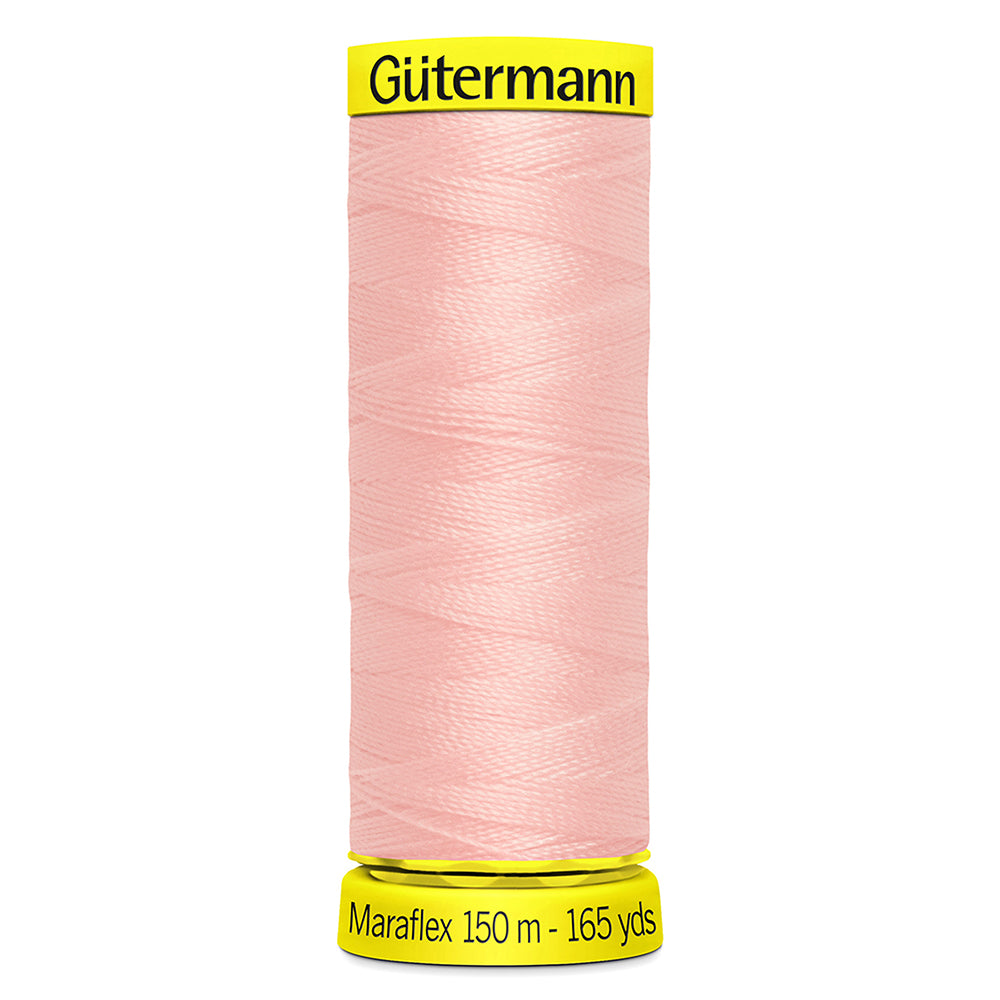 Gütermann Maraflex Elastic Sewing Thread 150m - Powder Pink