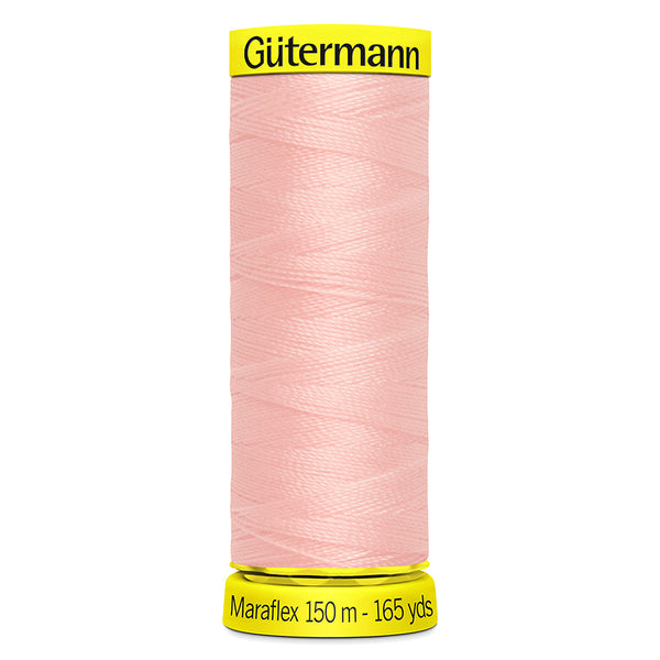Gütermann Maraflex Elastic Sewing Thread 150m - Powder Pink