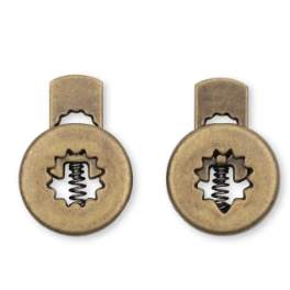Prym 416671 - Cord Stops - Antique Brass