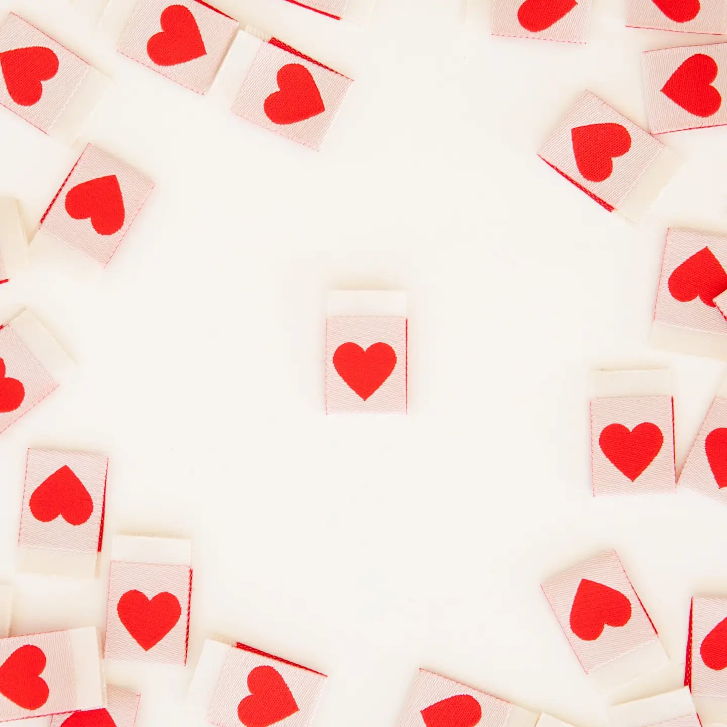 Labels - Sarah Hearts - Red Heart