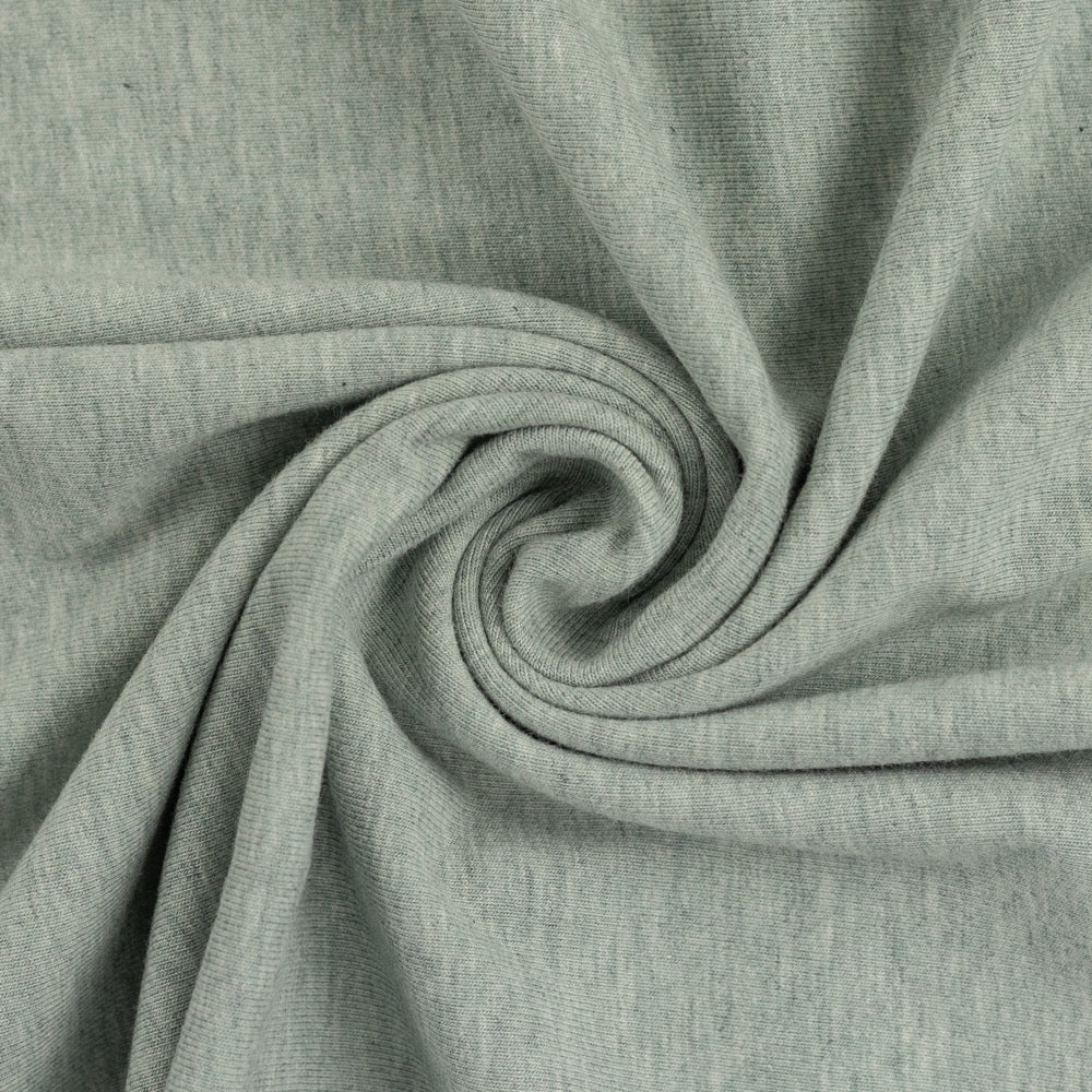 Melange Cotton Jersey - Mint Green