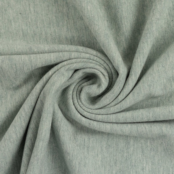 Melange Cotton Jersey - Mint Green