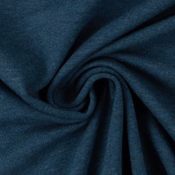 Melange Cotton Jersey - Dark Teal