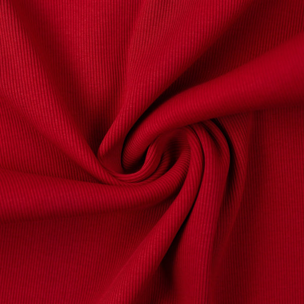 Cotton Ribbing - 338 Deep Red