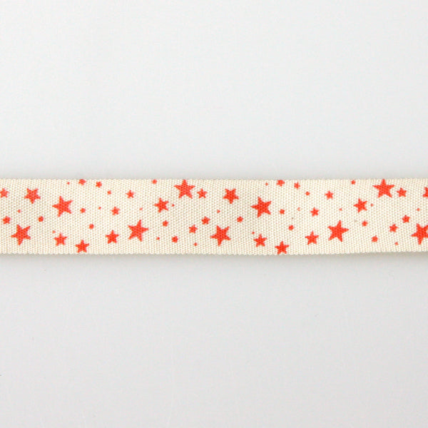 Printed Cotton Ribbon - Starry Night 17mm