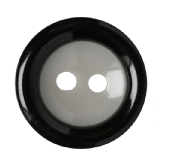Two Tone Buttons - Black/Grey