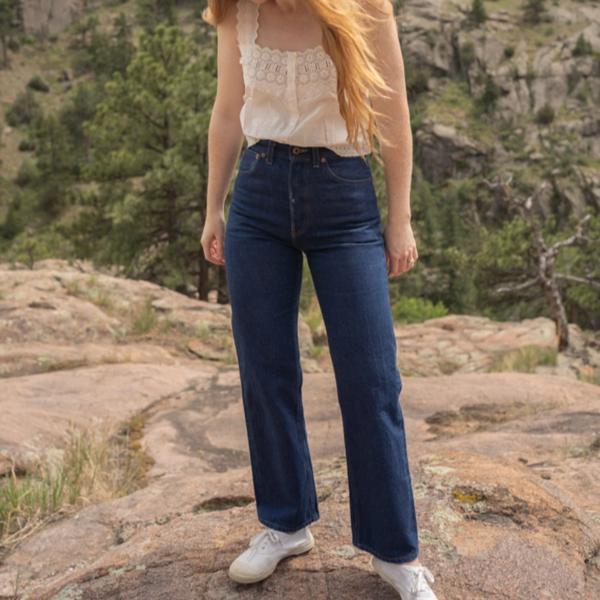 Anna Allen Clothing - Helene Selvedge Jeans UK 18-36 - PDF Pattern