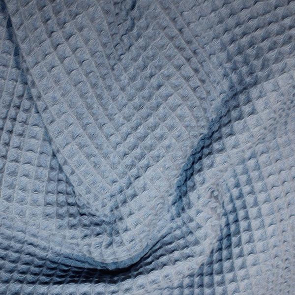 Cotton Waffle - Dusty Blue
