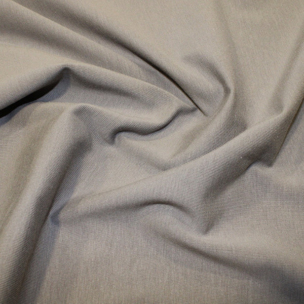 Organic Cotton Single Jersey - Light Grey