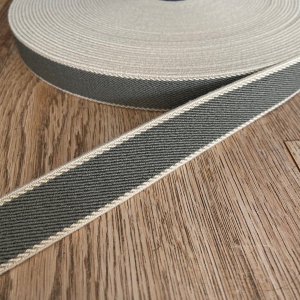 Soft Waistband Elastic Twill - 25mm - Mushroom
