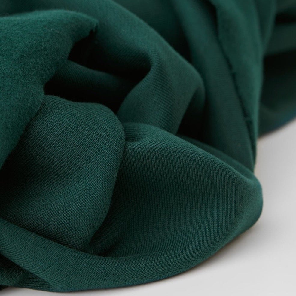 Organic Cotton Fleece - Bottle Green
