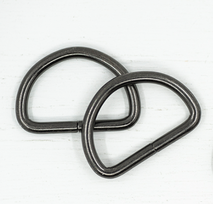 D-Rings - 25mm Gunmetal Grey