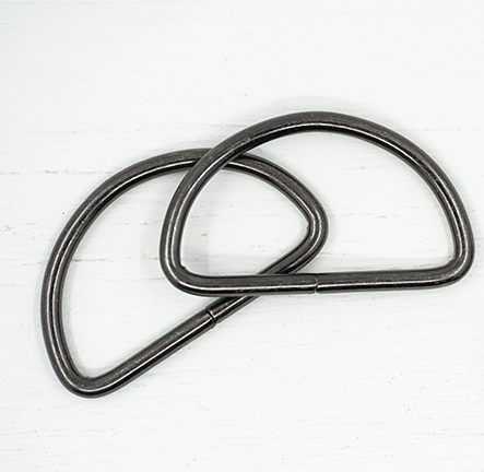 D-Rings - 38mm Gunmetal Grey