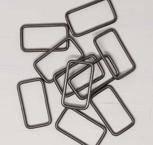 Metal Strap Connectors - 38mm Gunmetal Grey