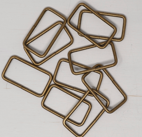 Metal Strap Connectors - 38mm Antique Brass