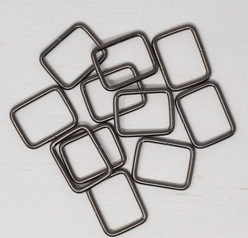 Metal Strap Connectors - 25mm Gunmetal Grey