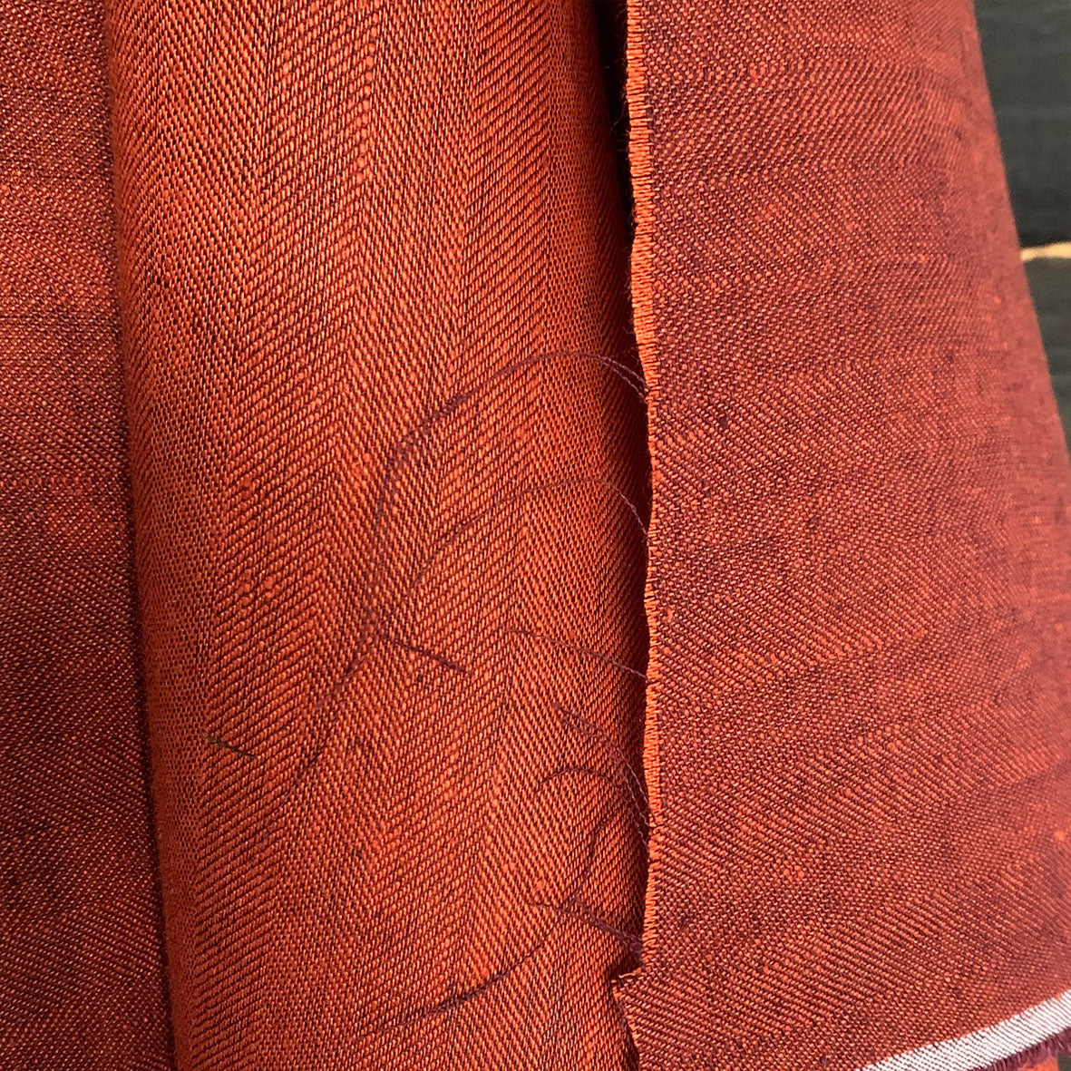European Herringbone Linen - Snape