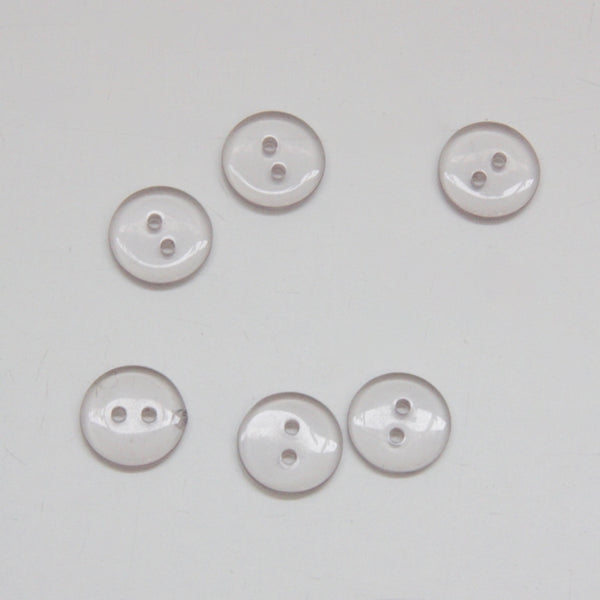 Clear Coloured Buttons - Pale Grey
