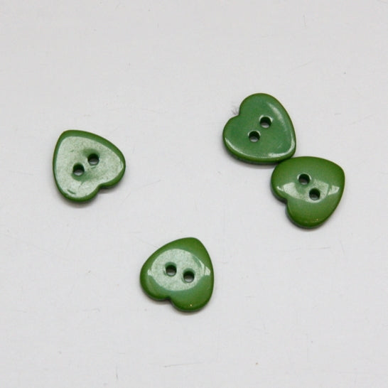 Heart Buttons - Green