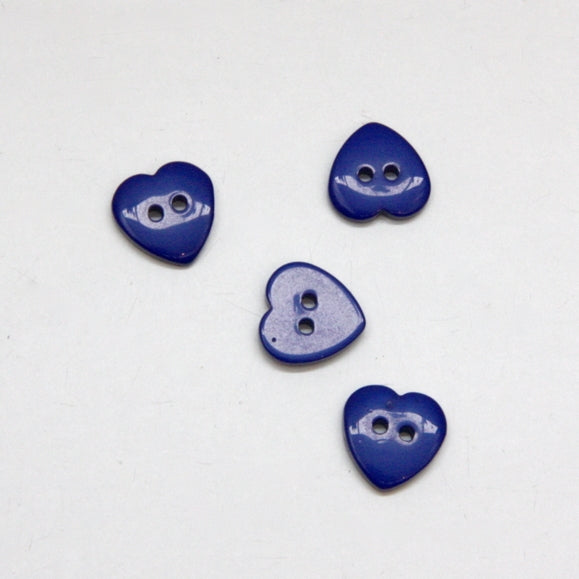 Heart Buttons - Royal Blue