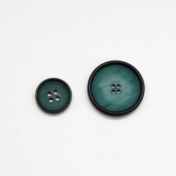 Pearly Marble Button - Green