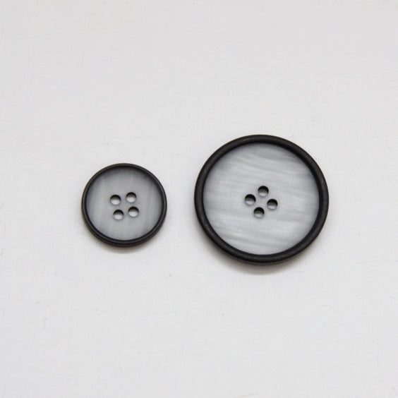 Pearly Marble Button - White