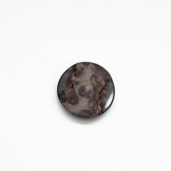 Chunky Marble Shaft Button 30mm - Brown