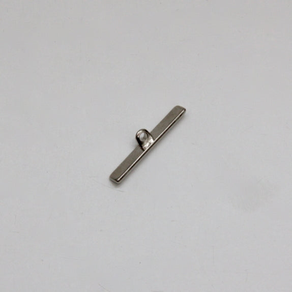 Metal Shaft Button 29mm - Chrome Bar