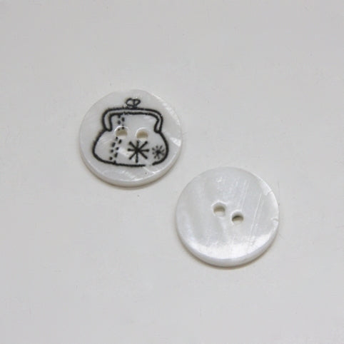 JoJo Printed Shell Button - Purse
