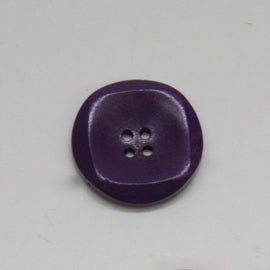Shiny Wooden Squared Buttons 25mm - Purple