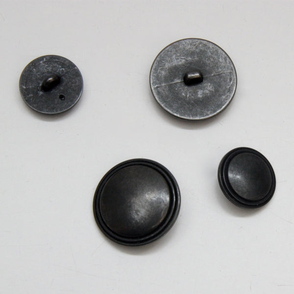 Polyester Shaft Buttons - Gunmetal Rimmed