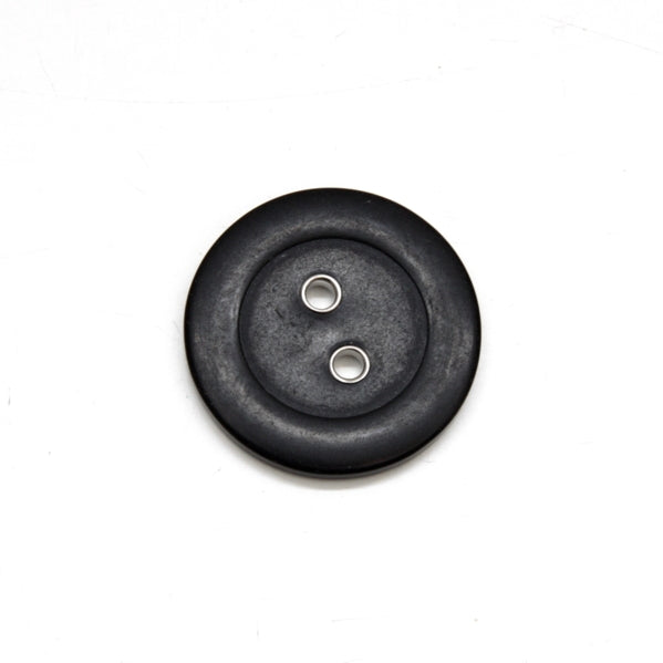 Metal-Hole Jacket Button 38mm - Black