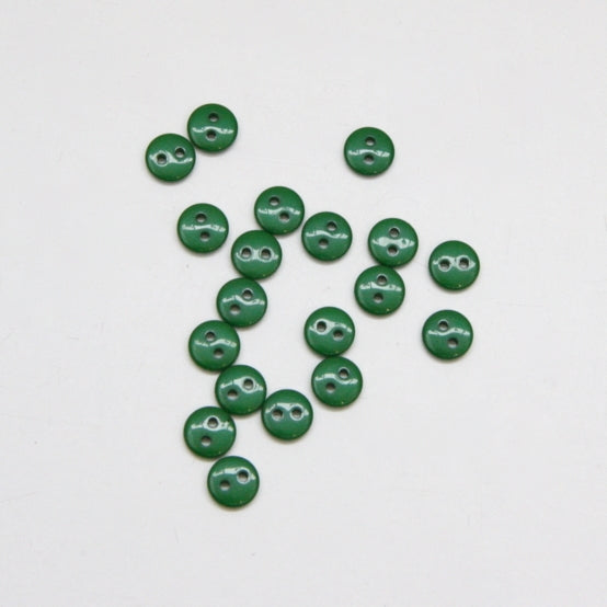 Tiny Shiny Buttons 8mm - Bottle Green