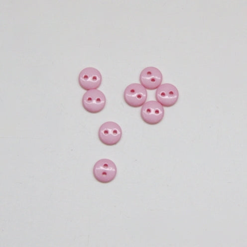 Tiny Shiny Buttons 8mm - Candy Pink