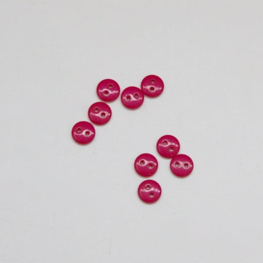 Tiny Shiny Buttons 8mm - Cerise