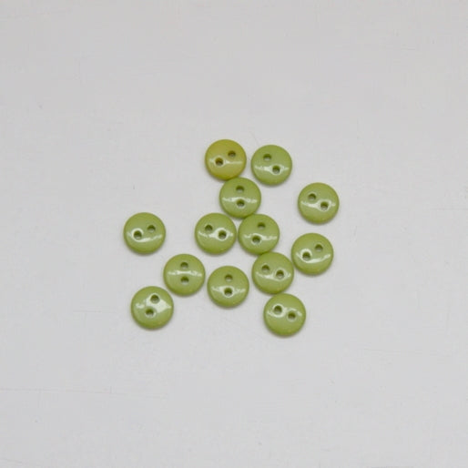 Tiny Shiny Buttons 8mm - Lime