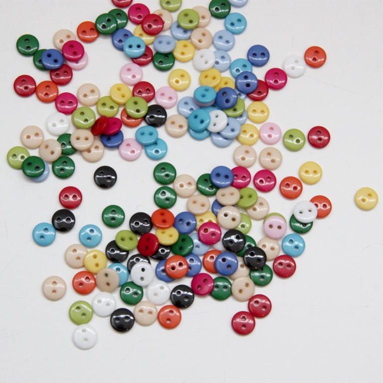 Tiny Shiny Buttons 8mm - Bottle Green