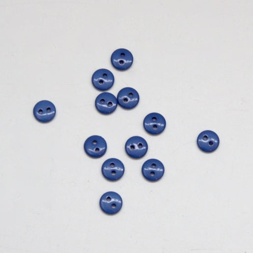 Tiny Shiny Buttons 8mm - Royal Blue